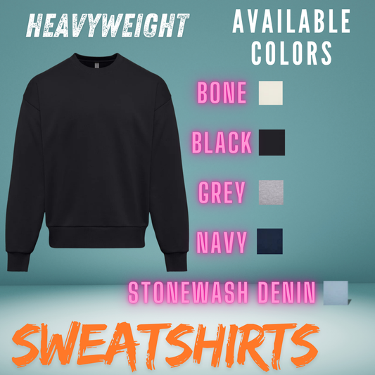 Custom Embroidered Heavyweight Crewneck Sweatshirt