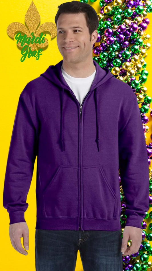 Customized Adult Full Zip Hooded Sweatshirt (LOGO)