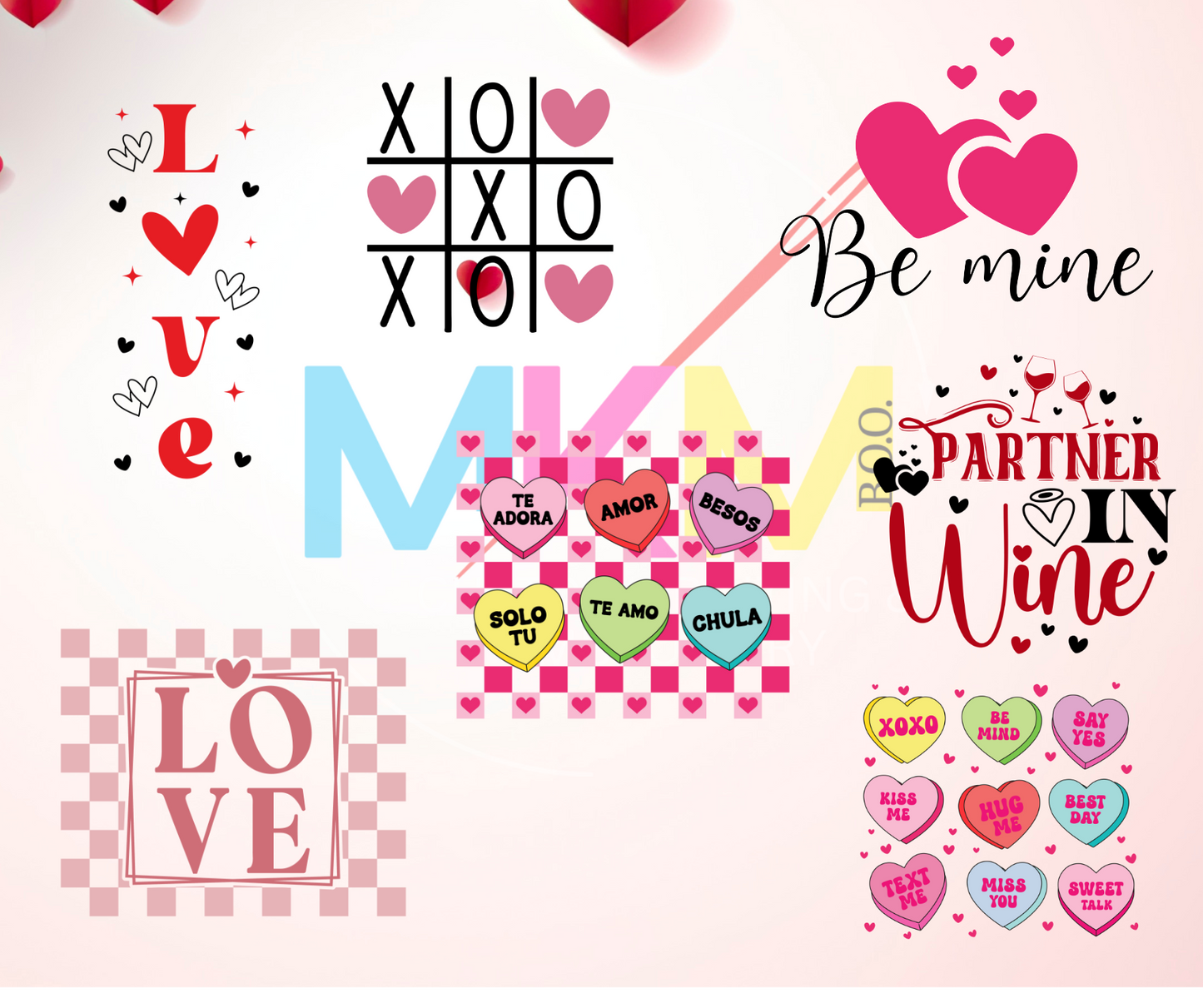 Valentine's Day SVG Bundle, Wine SVG "Digital Downloads"